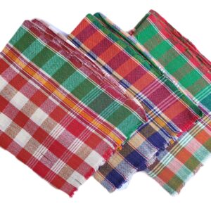Bankura's Special Handloom Gamcha | 100% Cotton Bath Towel | 182cm X 81cm [Pack of 3]