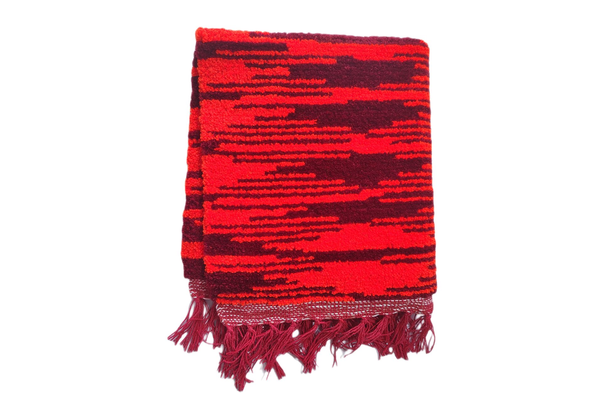 fluffy-woolen-comfort-asan-red-and-maroon-stripes-meditaion-mat-65-x-51cm