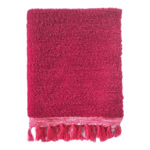 Fluffy Woolen Comfort Asan | Maroon Colour | Meditaion Mat [65 X 51cm]
