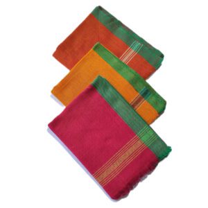 Bankura's Special Handloom Coloured Gamcha | 100% Cotton Bath Towel | 200cm X 81cm [Pack of 3]