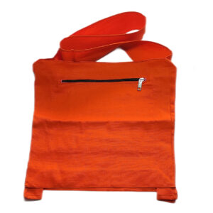 Side Bag | Jhola Bag | Orange Colour | 36 X 8 X 36 cm
