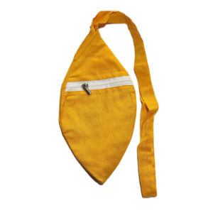 Holy Soft Cotton Japa Mala Bag l Japa Jhuli | Yellow Colour