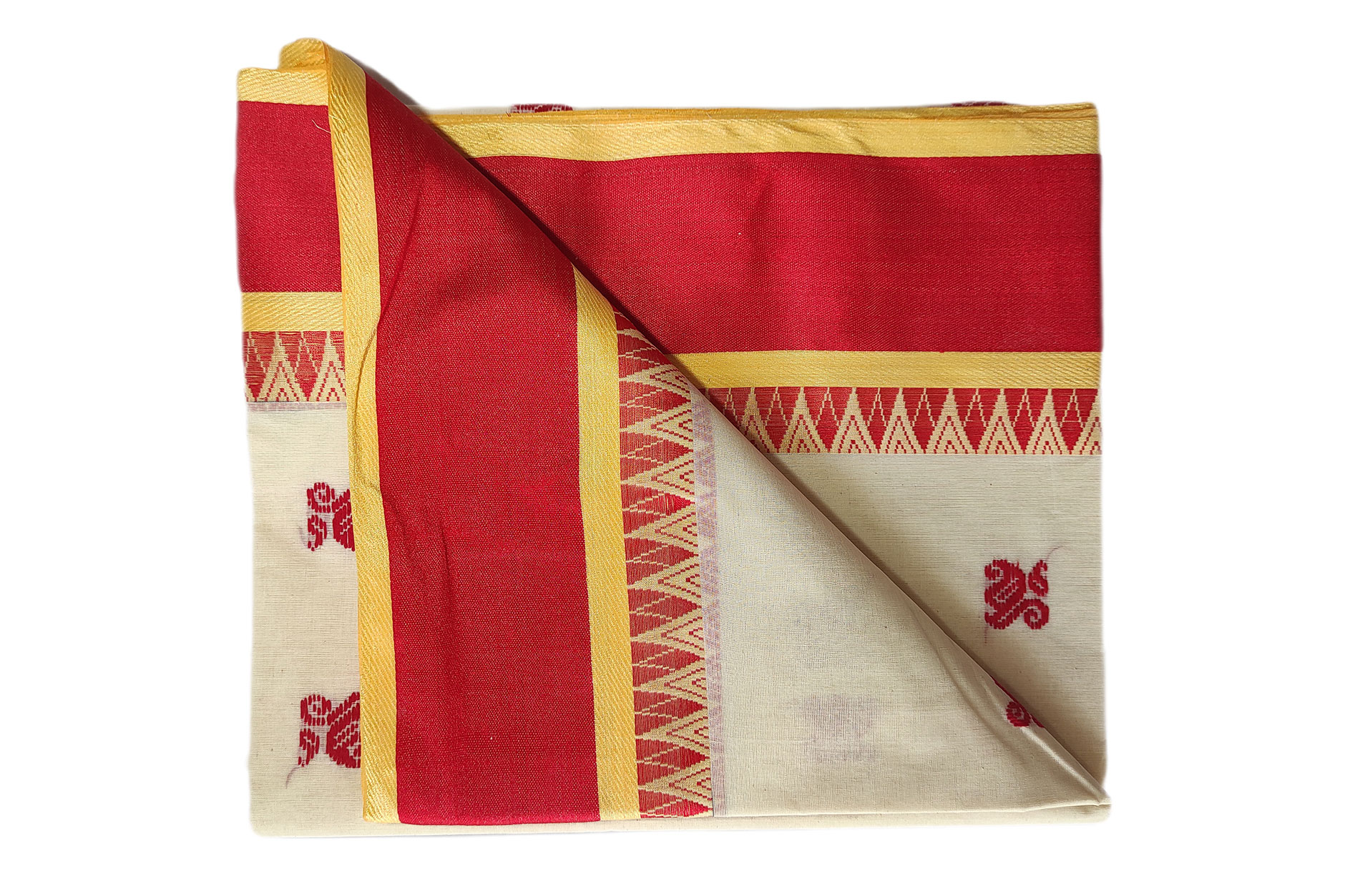bengal-handloom-saree-tant-100-pure-cotton-white-and-red-colour-2