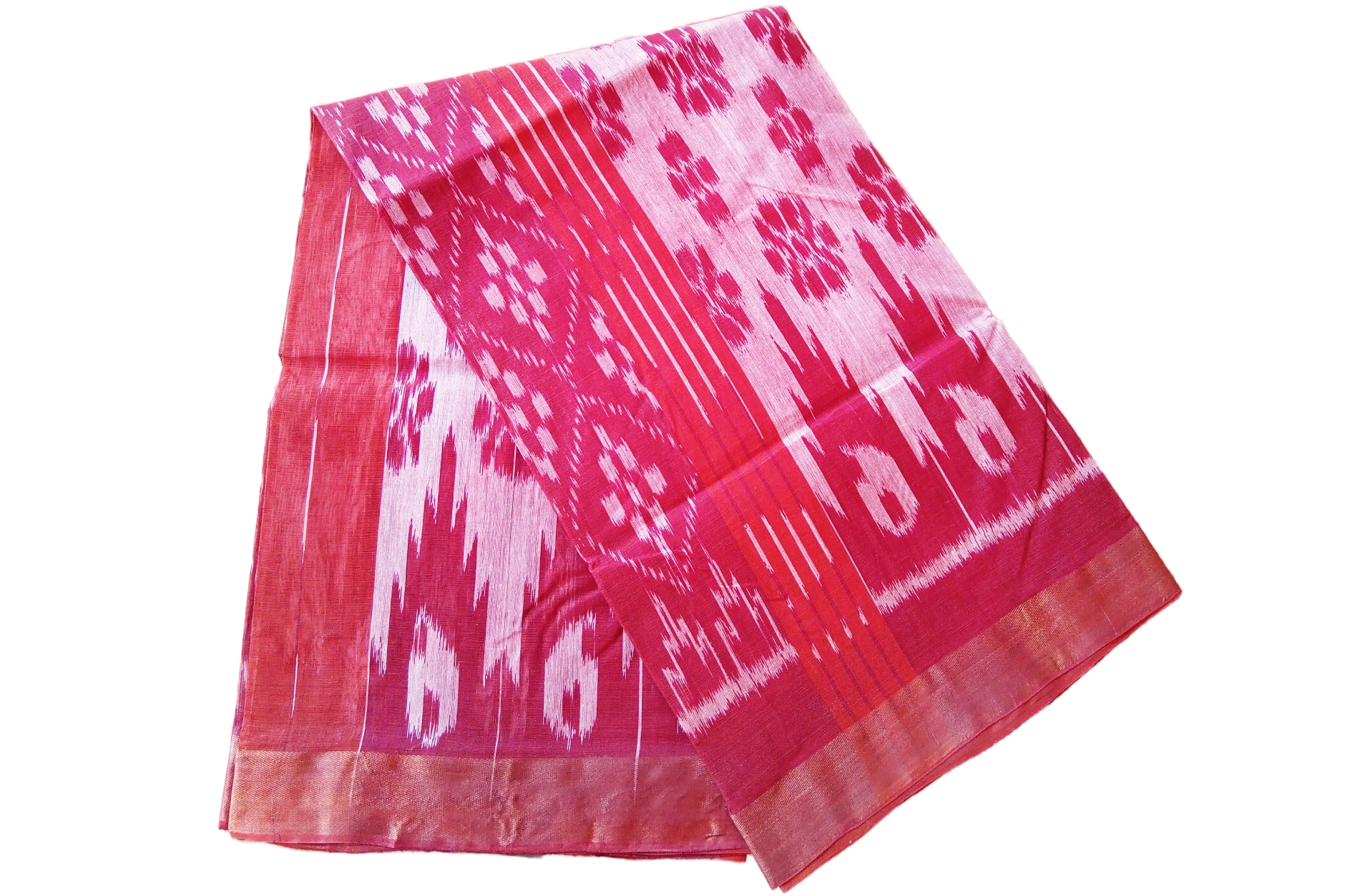 bengal-handloom-katki-design-saree-tant-100-pure-cotton-red-and-brown-colour