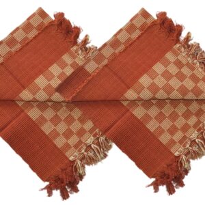 Prayer Mat | Hand Woven Cotton Asan for Pooja (55 X 60cm ) [Pack of 2]