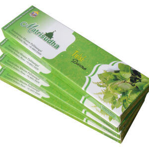 Matrisudha | Tulsi divine | Handrolled Dhoop | Masala Incense | 100gms | Pack of 4