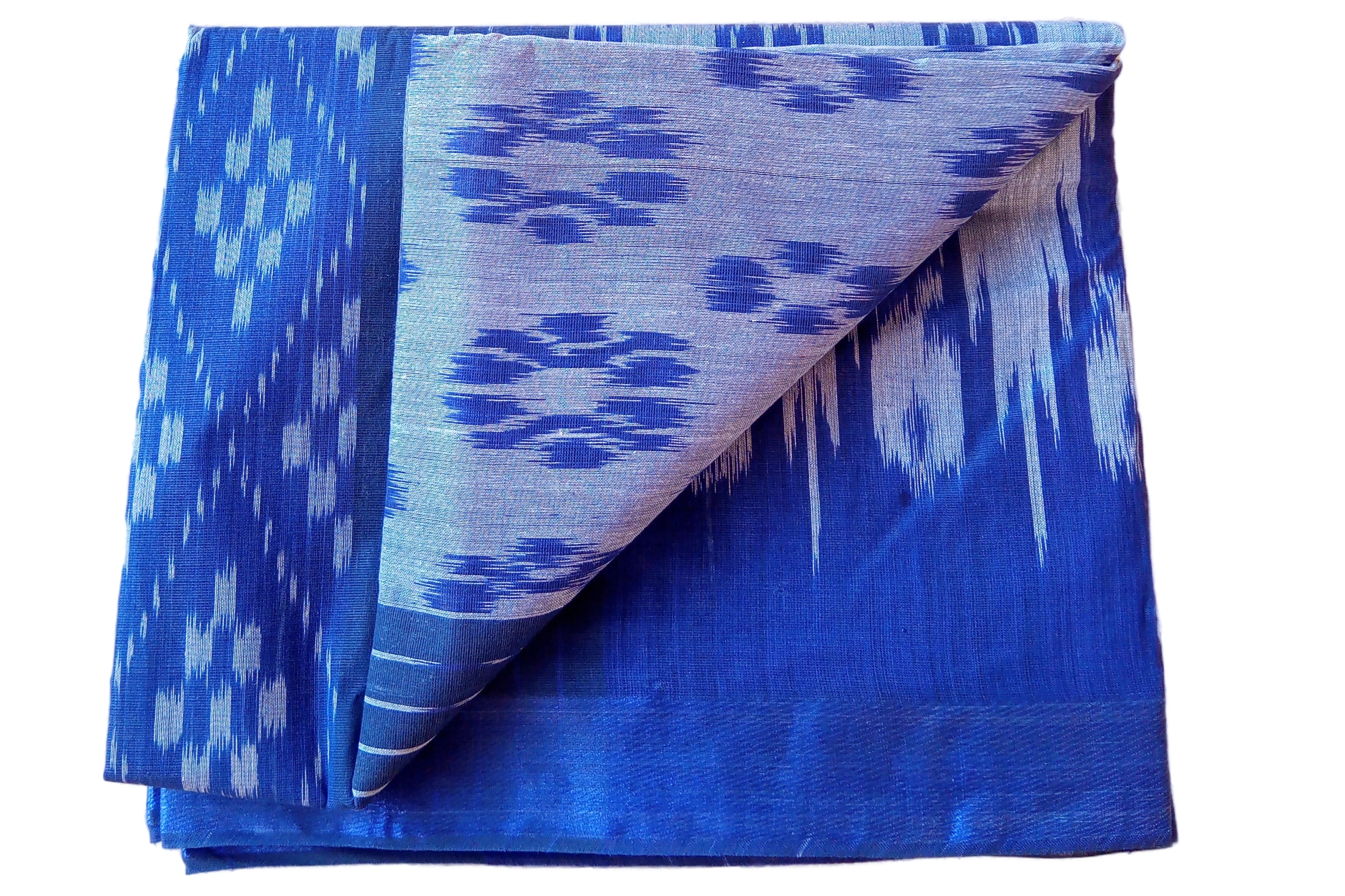 handloom-katki-design-saree-tant-100-pure-cotton-blue-and-steel-grey-colour-designed
