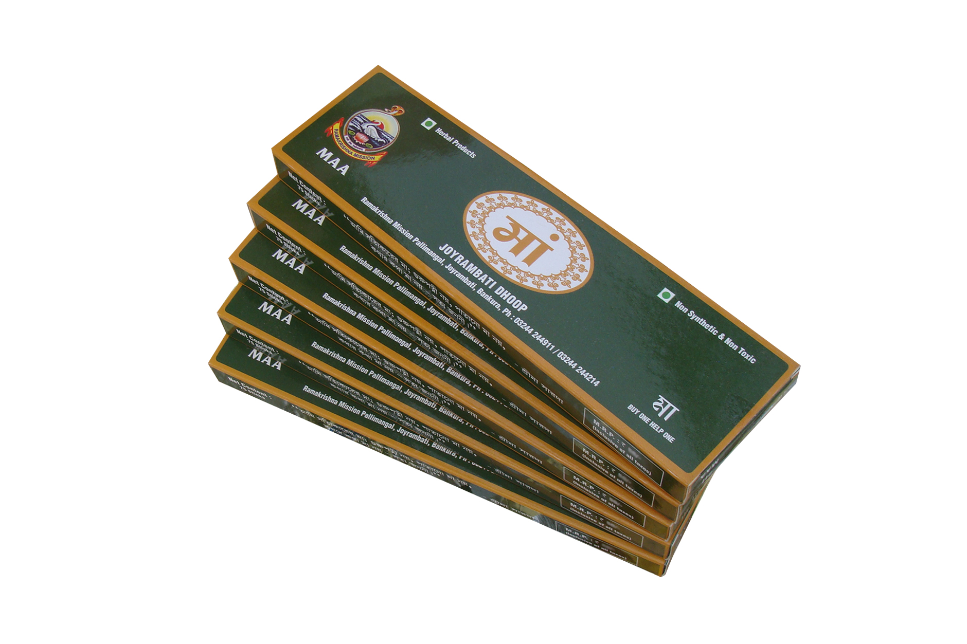 joyrambati-dhoop-maa-natural-dhuno-hand-rolled-75-sticks-pack-of-5