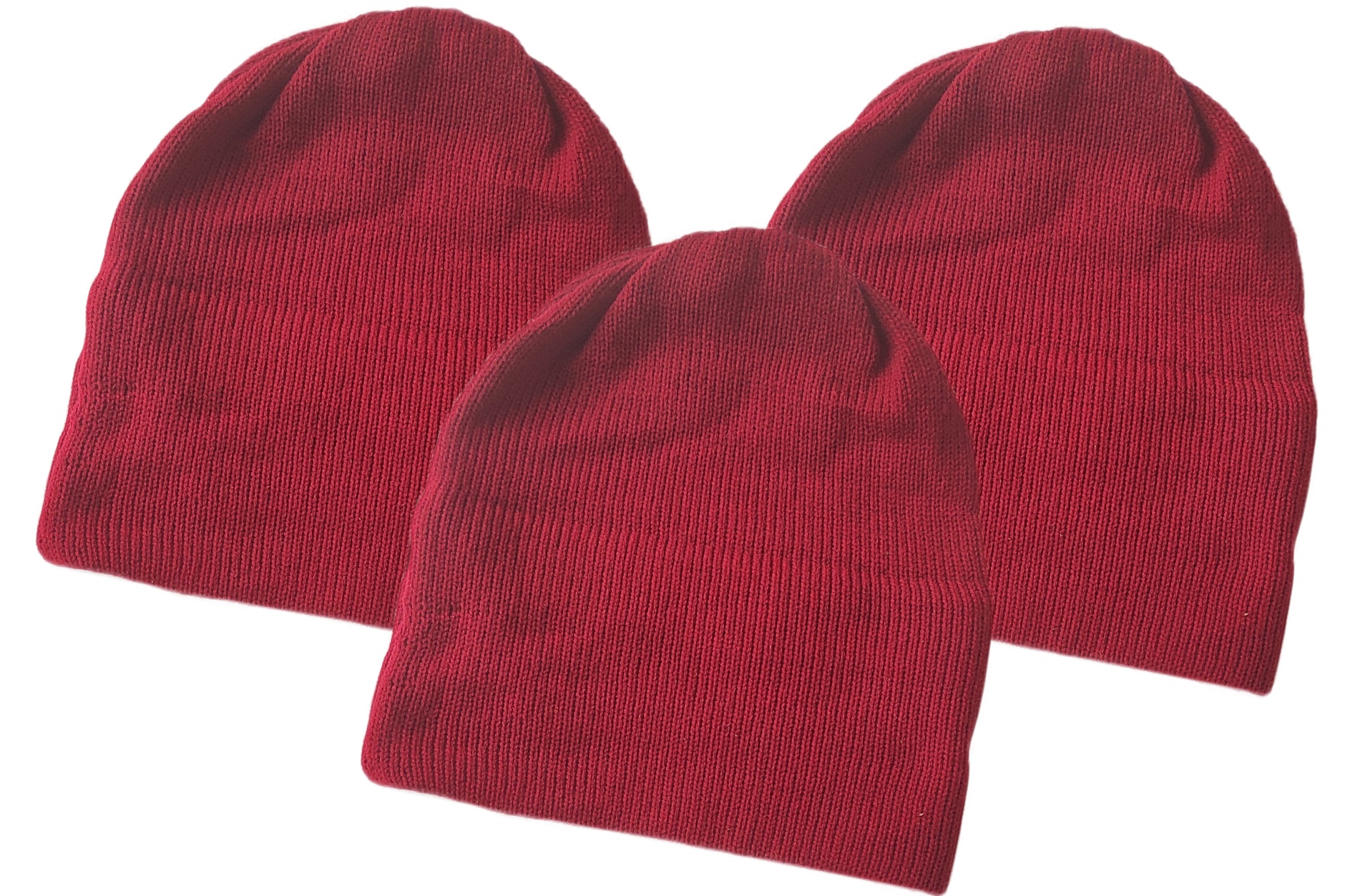 woolen-cap-winter-maroon-100-wool-pack-of-3
